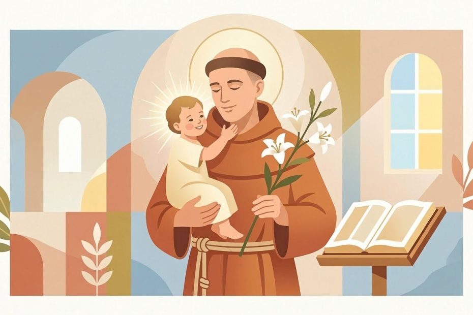 San Antonio - Illustration prière catholique